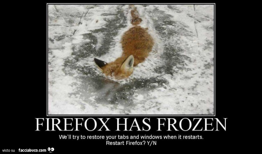 Firefox has Frozen