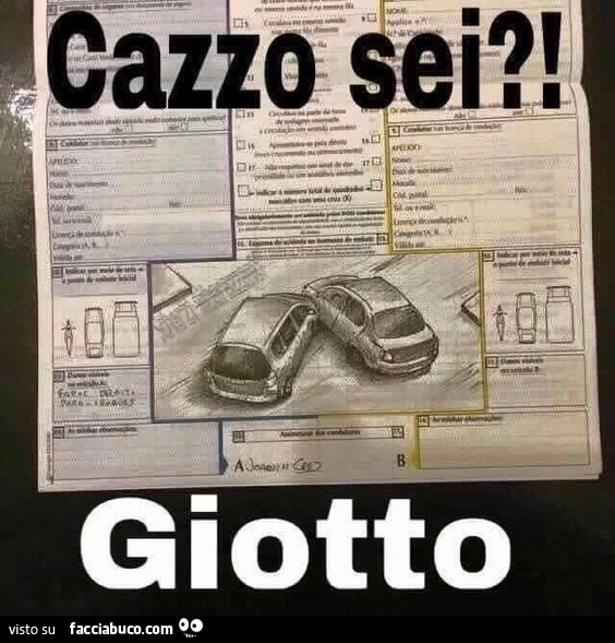 CID, disegno sulla contestazione amichevole: cazzo sei Giotto?