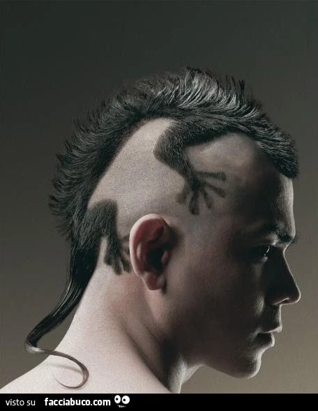 si fa un taglio di capelli a forma di jeko