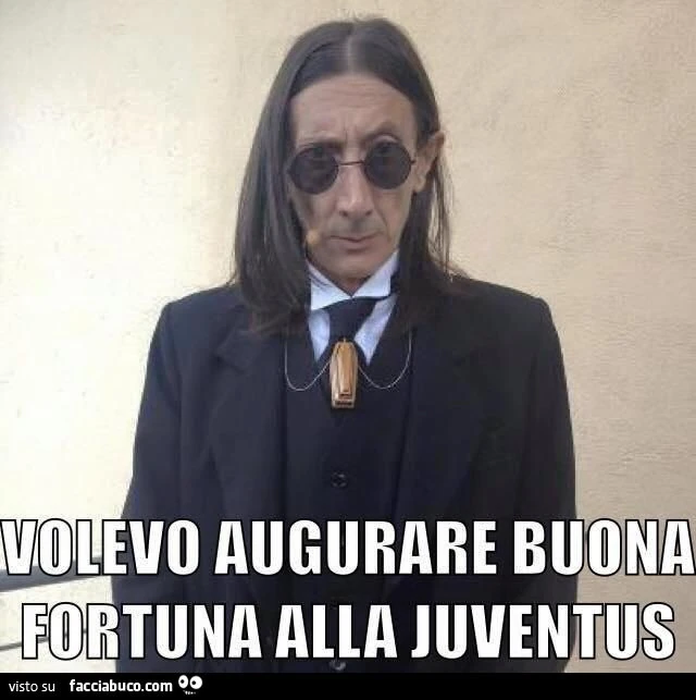 becchino augura buona fortuna alla juventus