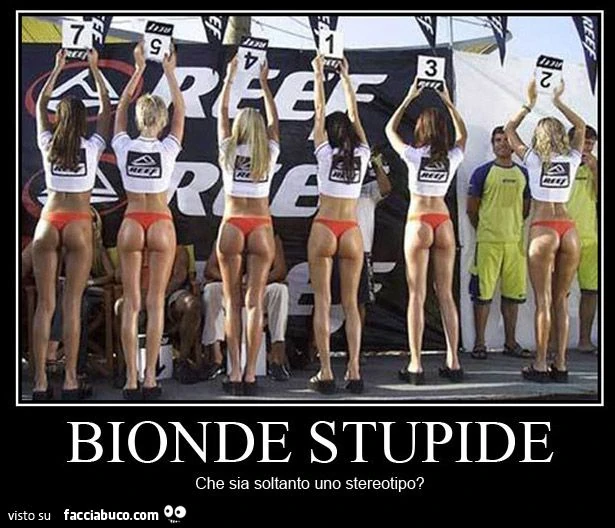 bionde stupide - che sia soltanto uno stereotipo?
