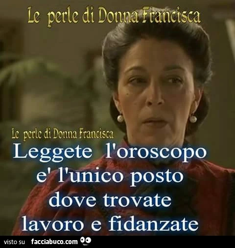 Leggete l'oroscopo è l'unico posto dove trovate lavoro e fidanzate