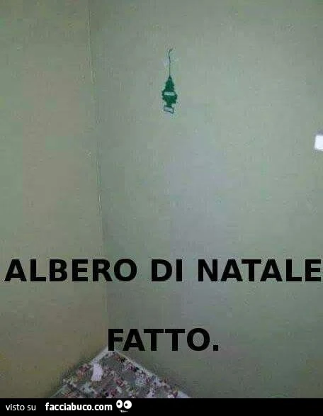 Albero di natale. Fatto