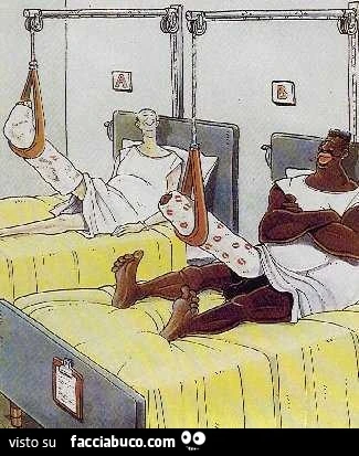 In ospedale: gesso alla terza gamba