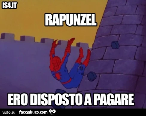 Rapunzel, ero disposto a pagare