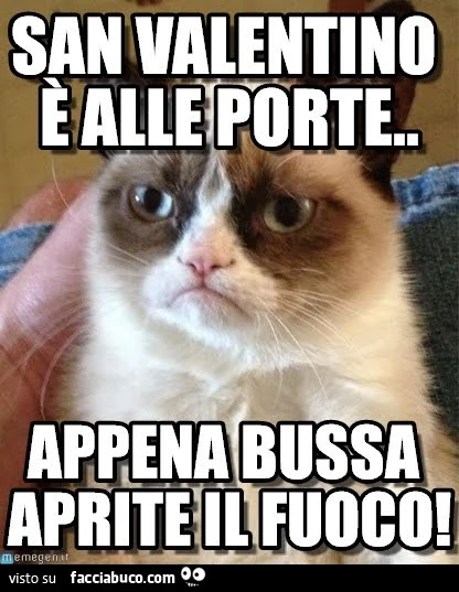 San Valentino è alle porte, appena bussa aprite il fuoco