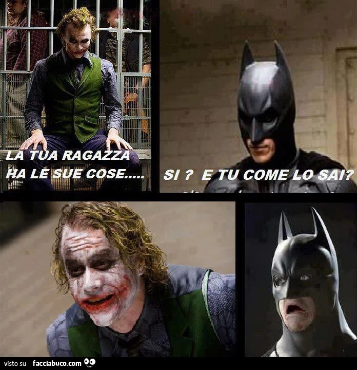 La tua ragazza ha le sue cose. Si? E tu come lo sai?