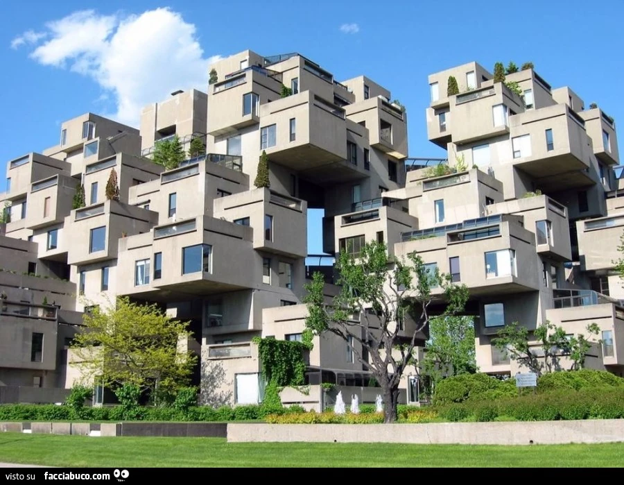 Insieme di case in stile minecraft