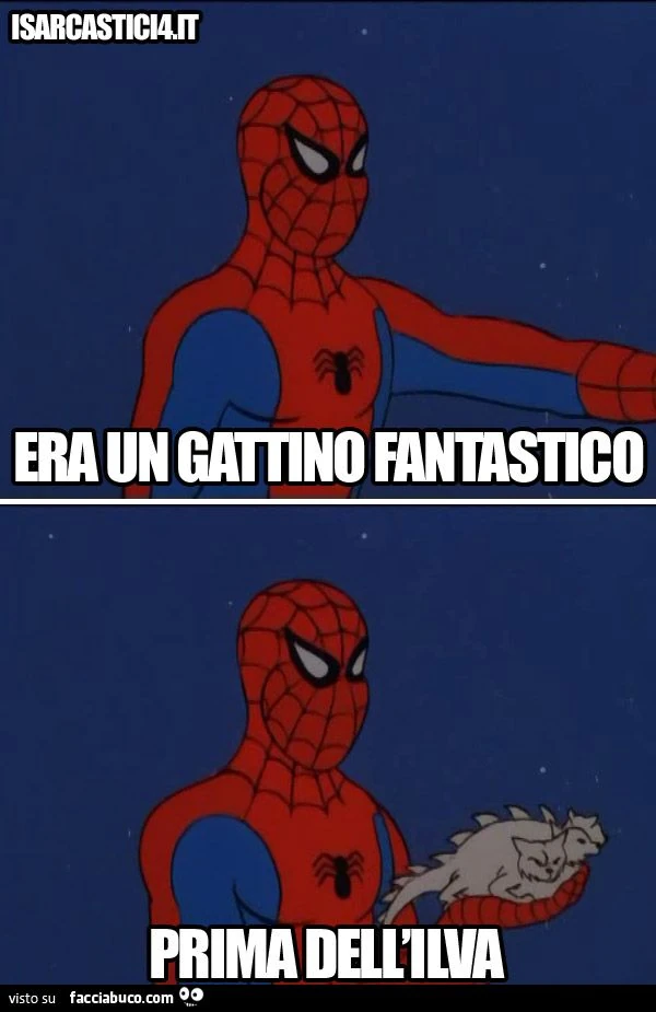 spiderman mutazioni genetiche era una un gattino fantastico prima dell'ilva