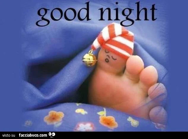 Alluce con cappellino e campanellino. Good Night