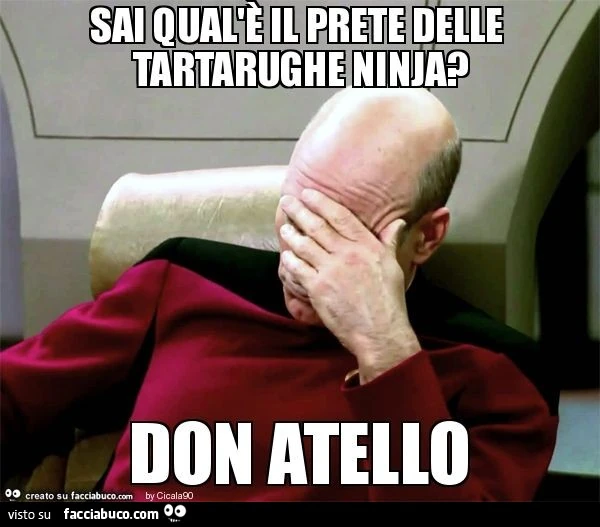Sai qual'è il prete delle tartarughe ninja? Don atello