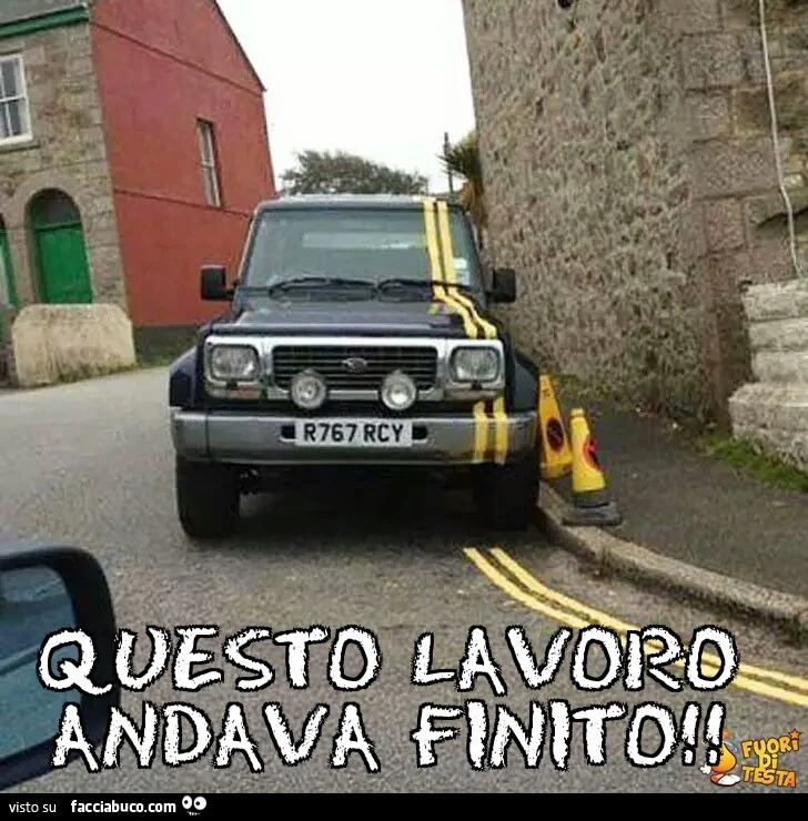 Questo lavoro andava finito