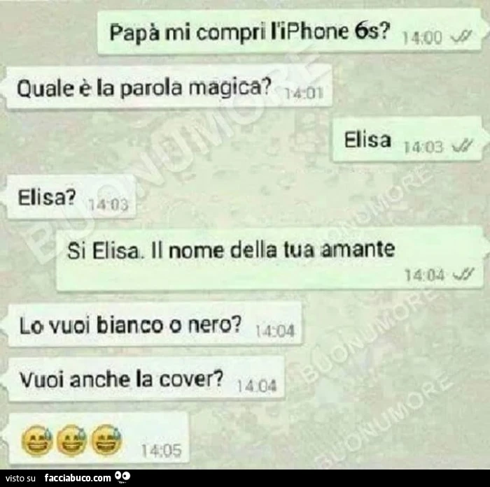 Papà mi compri l'iPhone 6s? Quale è la parola magica? Elisa