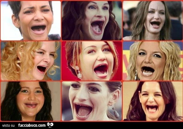 Star famose senza denti