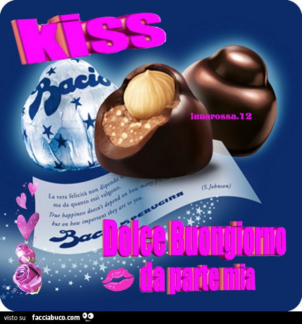 Dolce buongiorno con baci perugina