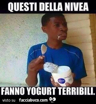 Questi della Nivea fanno yogurt terribili