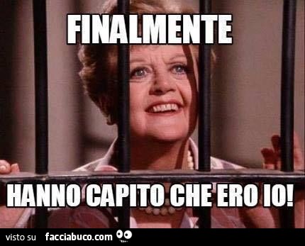 Jessica Fletcher: Finalmente hanno capito che ero io