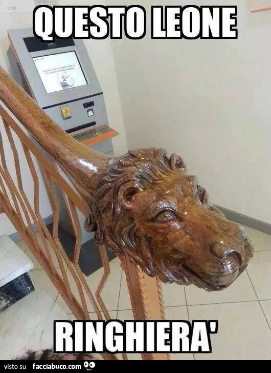 Questo leone ringhierà