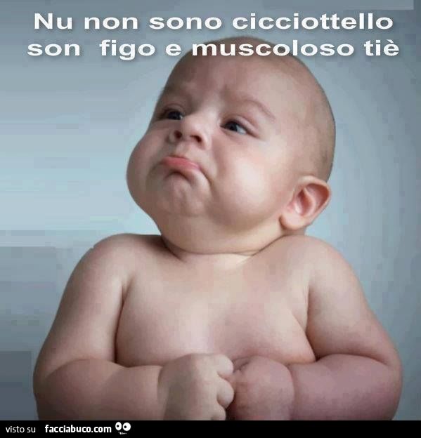 Nu non sono cicciottello, son figo e muscoloso tiè