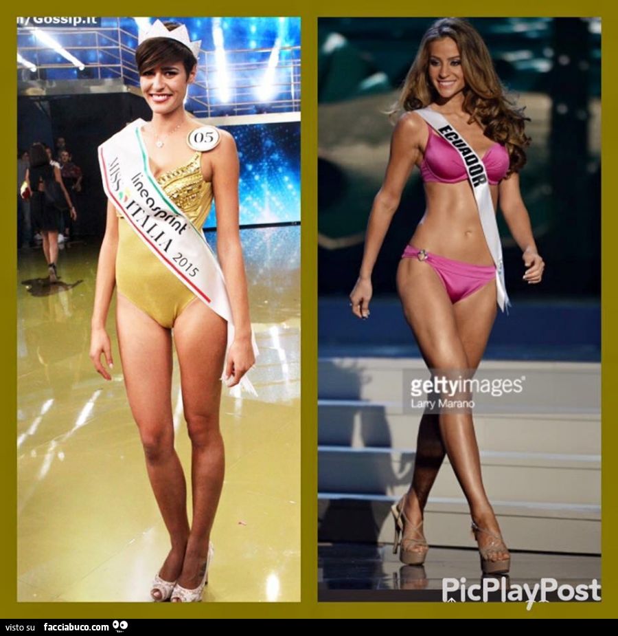 Confronto tra Miss Italia 2015 e Miss Equador