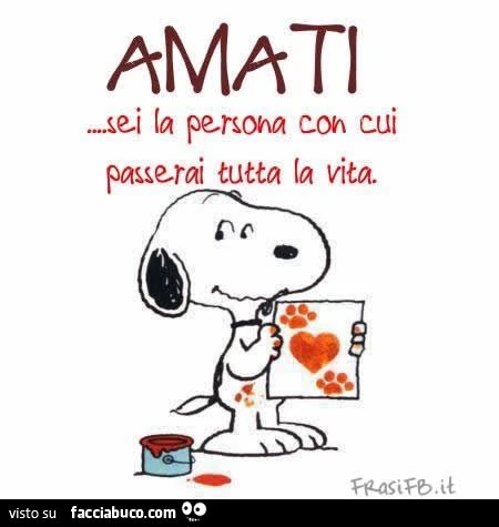 Amati&hellip; sei la persona con cui passerai tutta la vita