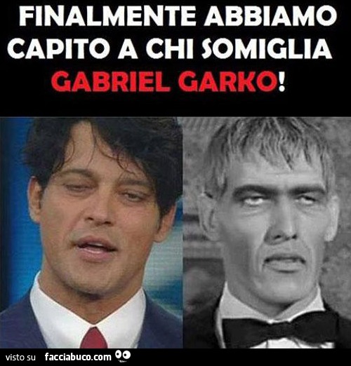Finalmente abbiamo capito a chi somiglia Gabriel Garko