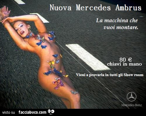Nuova Mercedes Ambrus, la macchina che vuoi montare