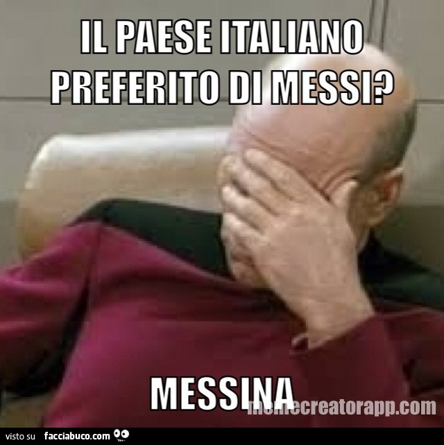 Il paese Italiano preferito di Messi? Messina