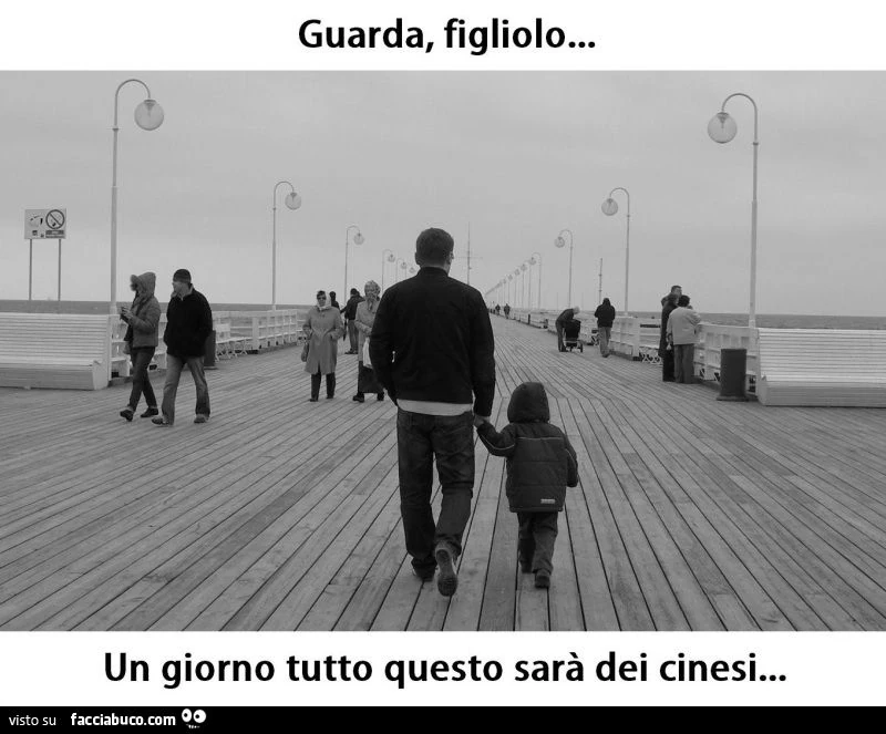 guarda figliolo... un giorno tutto questo sarà dei cinesi