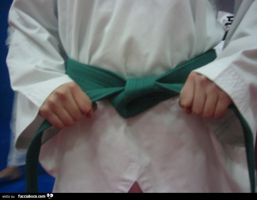 Cintura verde karate