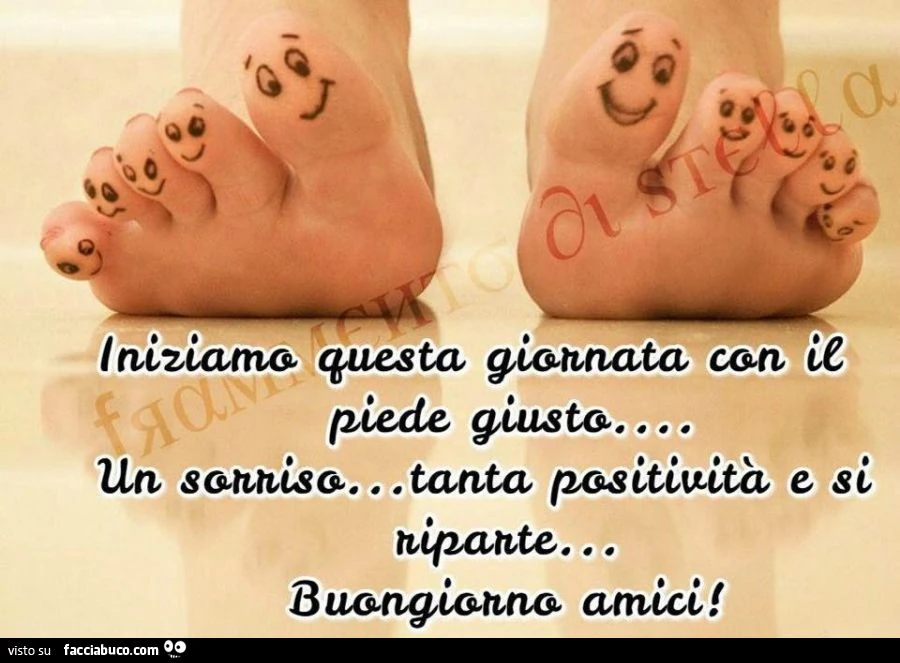 Iniziamo questa giornata con il piede giusto&hellip; un sorriso, tanta positività e si riparte! Buongiorno amici