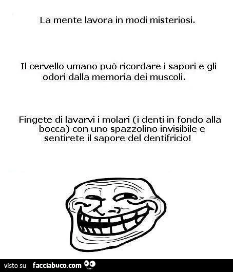 la mente lavora in modi misteriosi meme