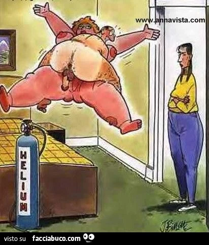 Fa sesso con la bambola gonfiabile gonfiata ad elio e vola