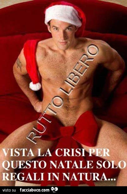 Vista la crisi per questo Natale solo regali in natura