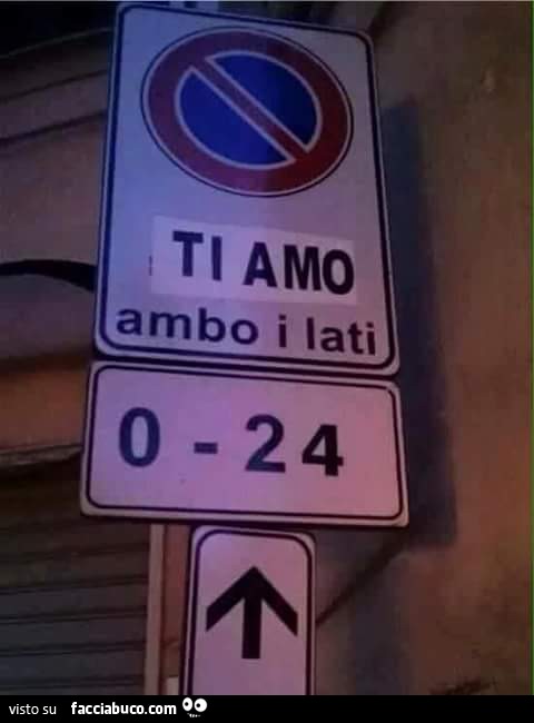 Ti amo ambo i lati
