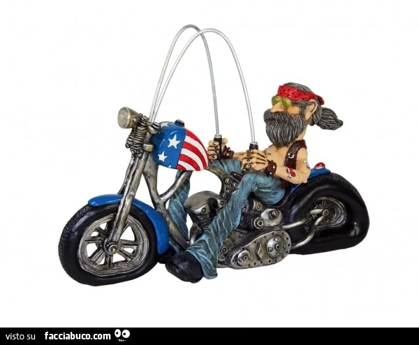 Pupazzo motociclista Harley Davidson