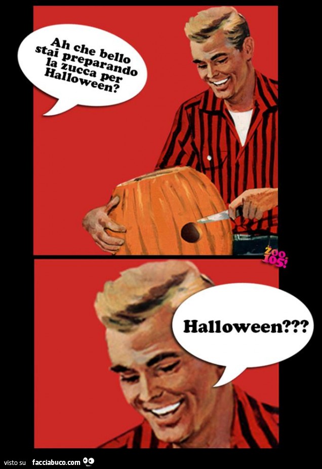 Ah che bello stai preparando la zucca per Halloween? Halloween?