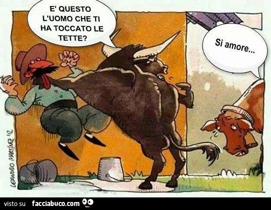 E' questo l'uomo che ti ha toccato le tette? Si amore