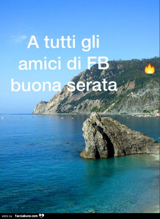 A tutti gli amici di FB buona serata