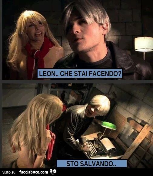 Resident Evil: Leon che stai facendo? Sto salvando