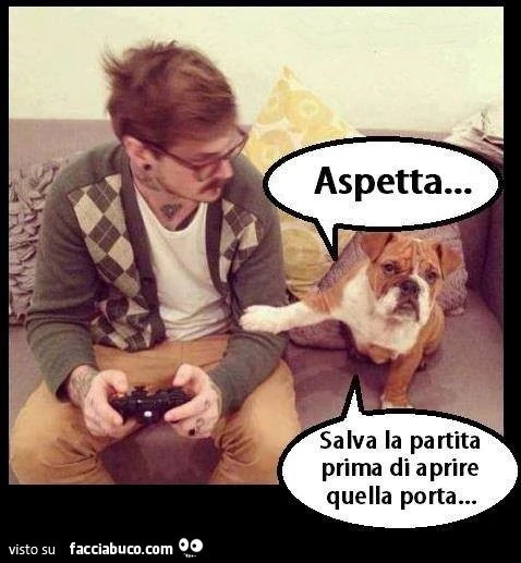 Aspetta&hellip; salva la partita prima di aprire quella porta
