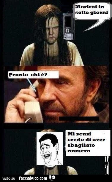 la bambina di the ring chiama Chuck Norris