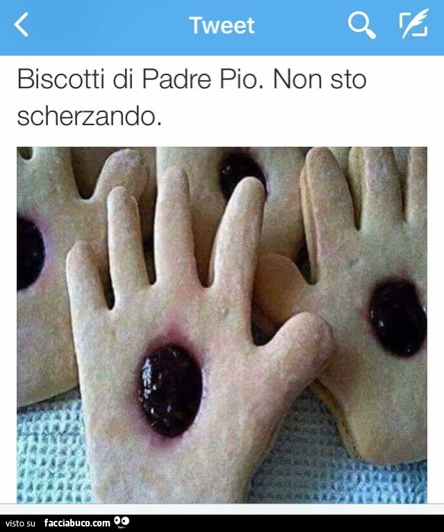 Tweet biscotti di Padre Pio