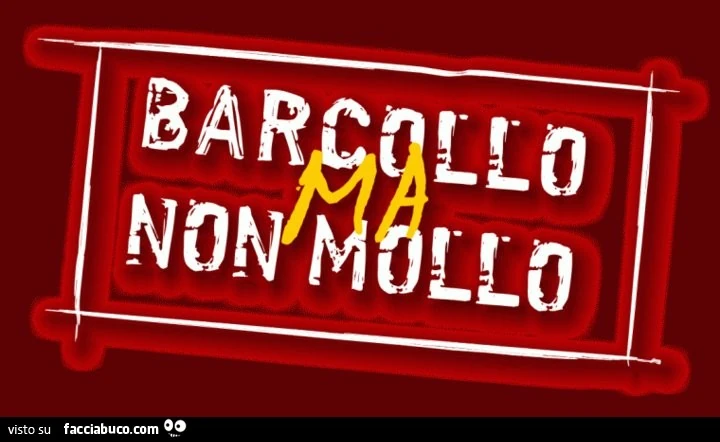 Barcollo ma non mollo
