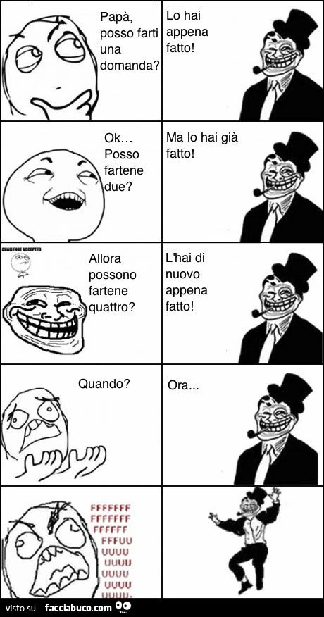 papà posso farti una domanda? lo hai appena fatto meme